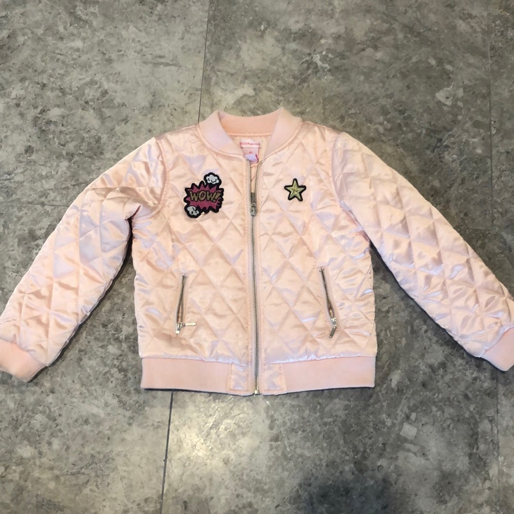 Design History Girls Pink Bomber Size 6X