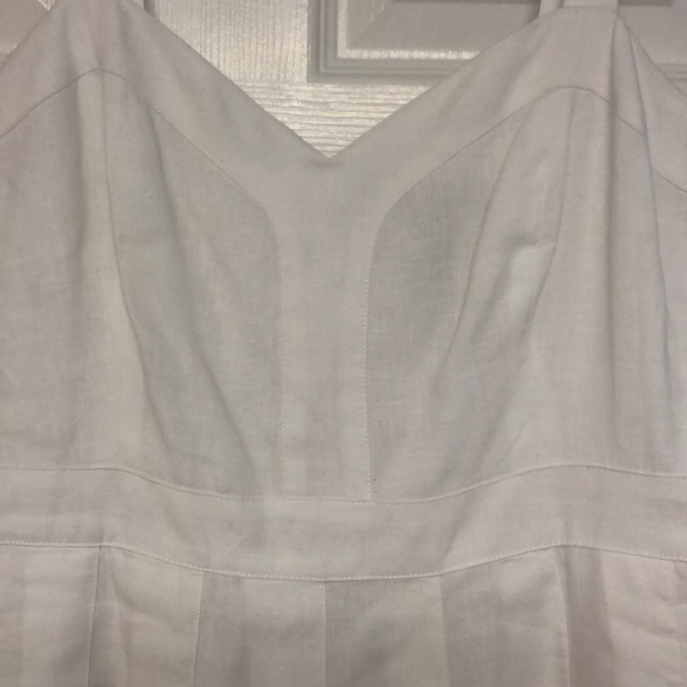 Ralph Lauren White Linen Dress Size 8