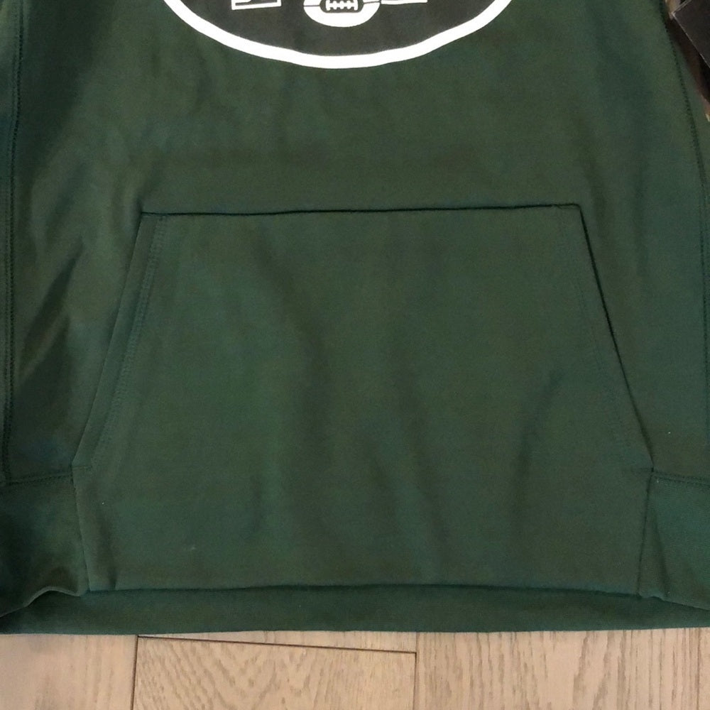 Jets Hooded Green Sweatshirt Size L 14/16