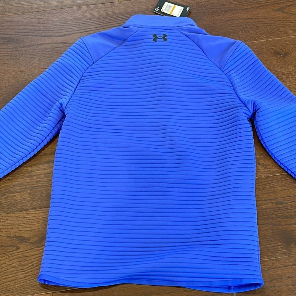 NWT Under Armour Men’s Blue Quarter Zip Sweatshirt Size Small