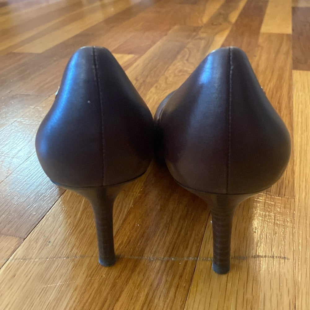 Coach Women’s Brown Leather Heels Size 10