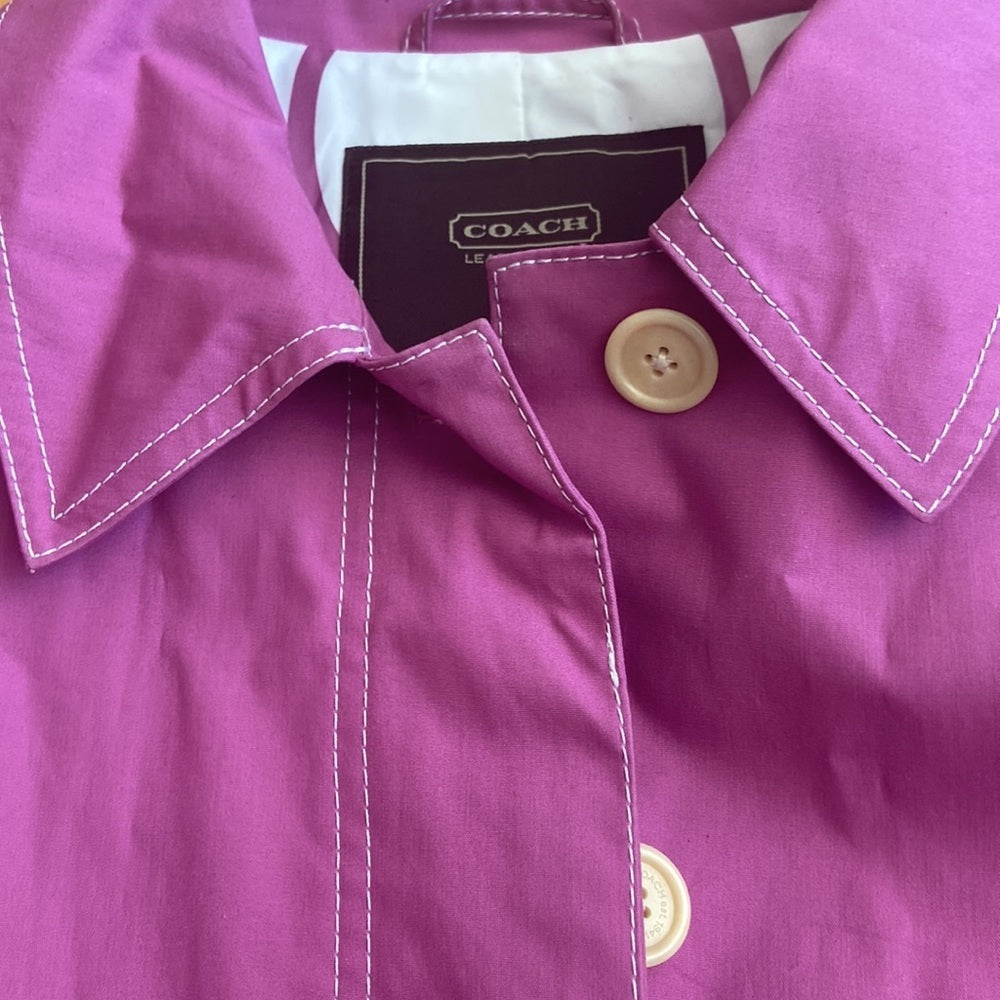 Women’s coach coat. Purple. Size L