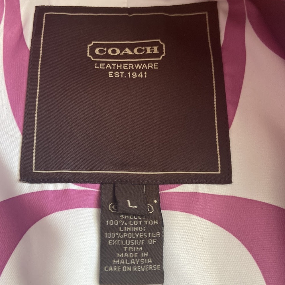 Women’s coach coat. Purple. Size L