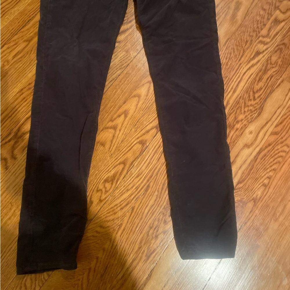 Adriano Goldshmeid AG Women’s Dark Brown Cuderoy The Legging Pants Size 32