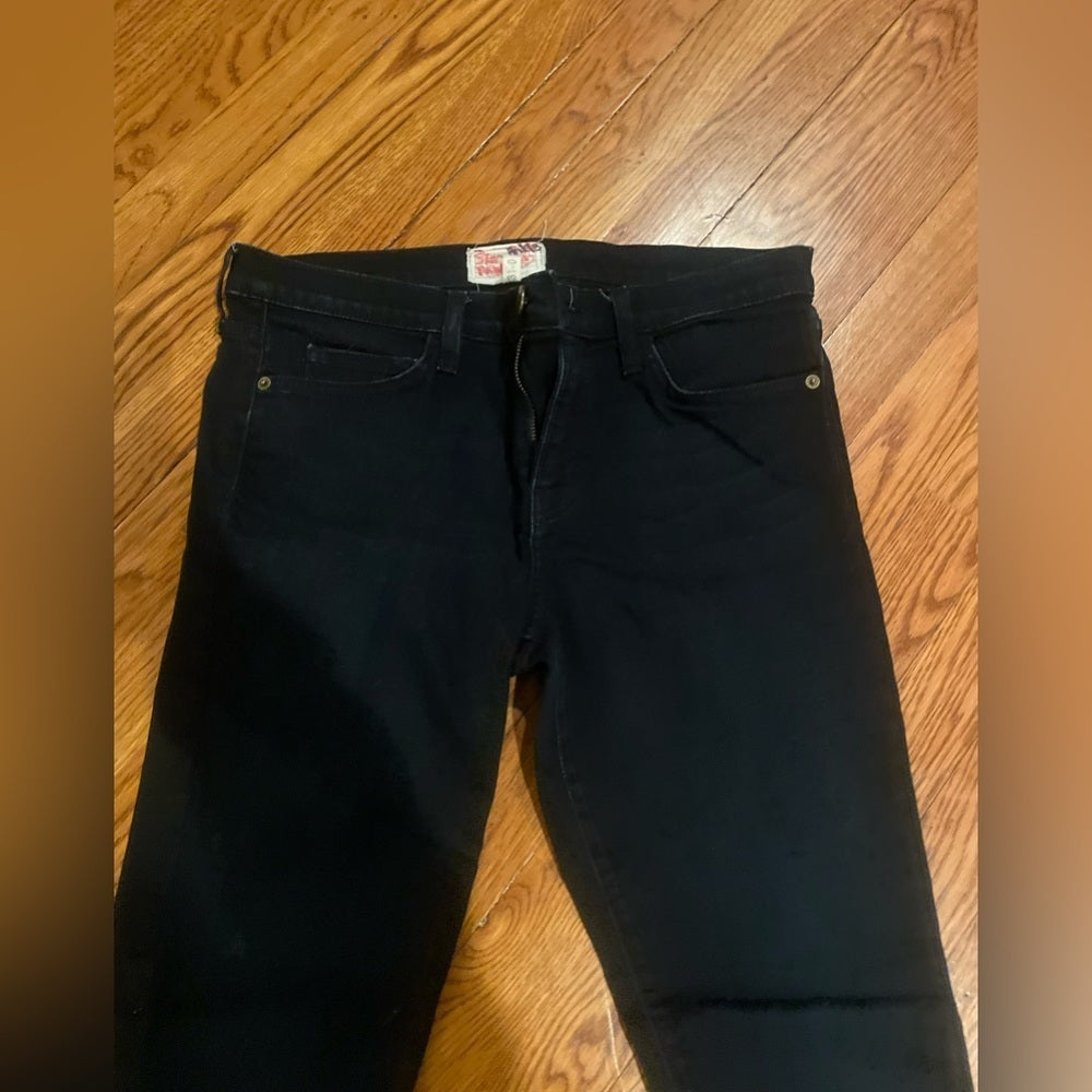 Current Elliott Women’s Black Straight Leg Jeans Size 31