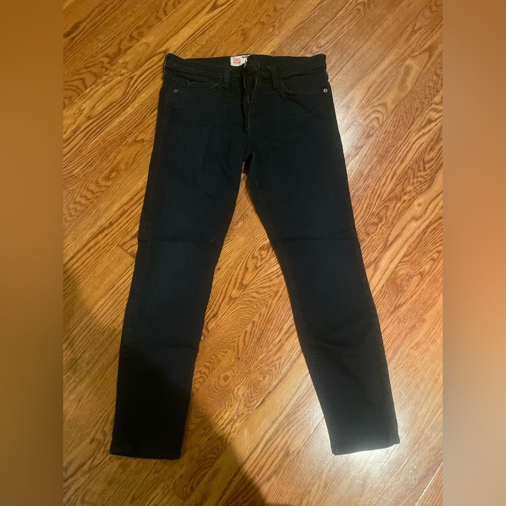 Current Elliott Women’s Black Straight Leg Jeans Size 31