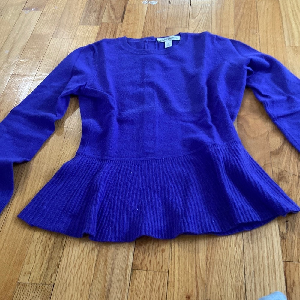 Women’s autumn cashmere sweater Purple Size XS