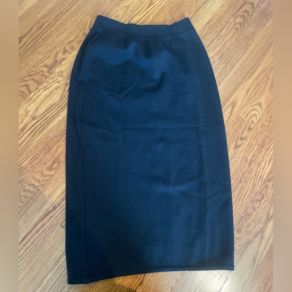 Erté Navy Pencil Skirt Size Large