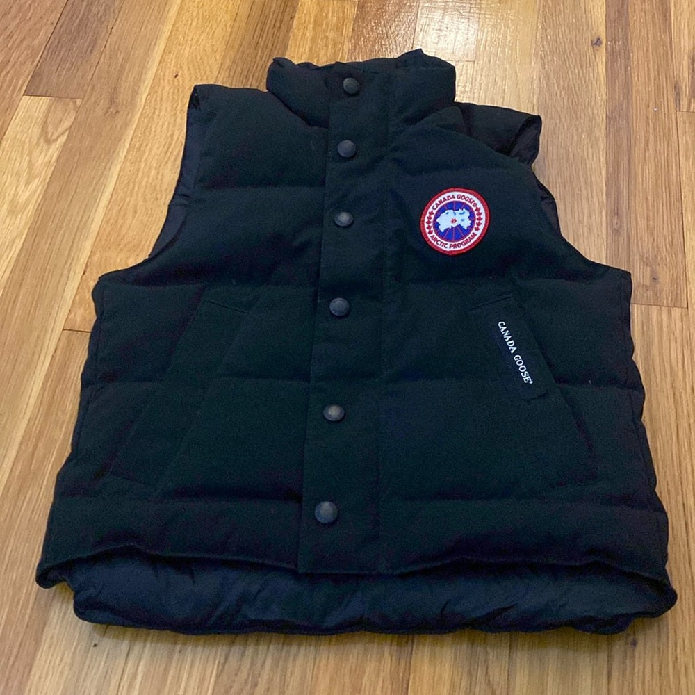 Canada Goose Girls Black Puffer Vest Size XS