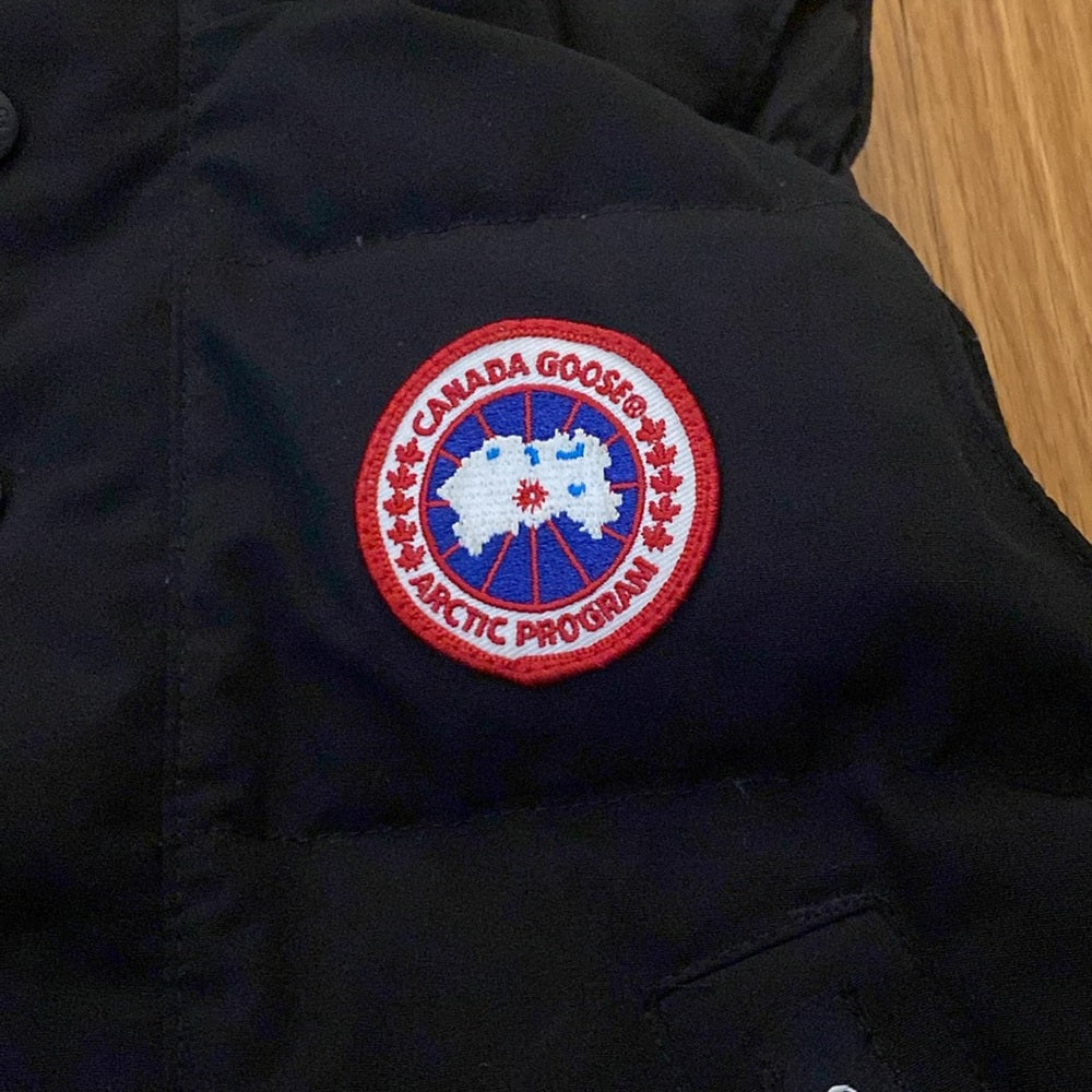 Canada Goose Girls Black Puffer Vest Size XS