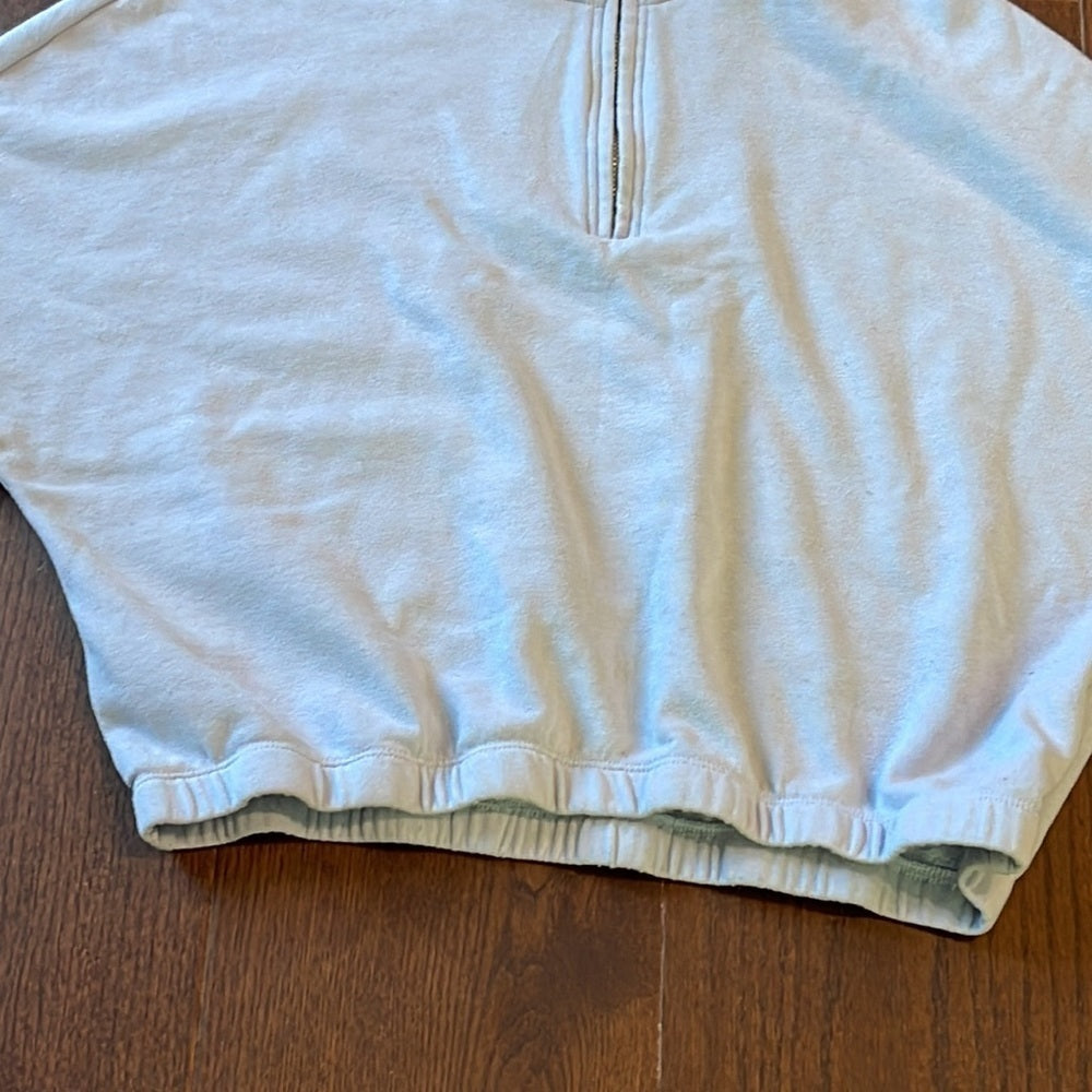 Garage Girls Blue Cropped Sweatshirt Size Large