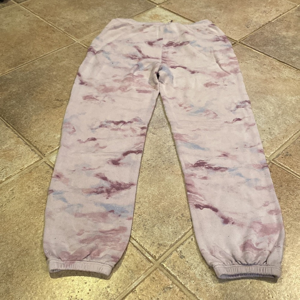 Athleta Girl Purple Tie Dye Sweatpants Size XL