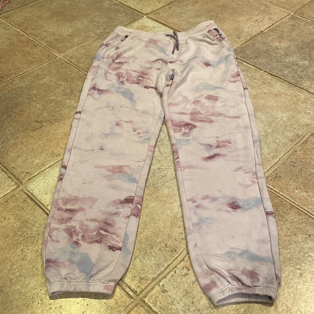 Athleta Girl Purple Tie Dye Sweatpants Size XL