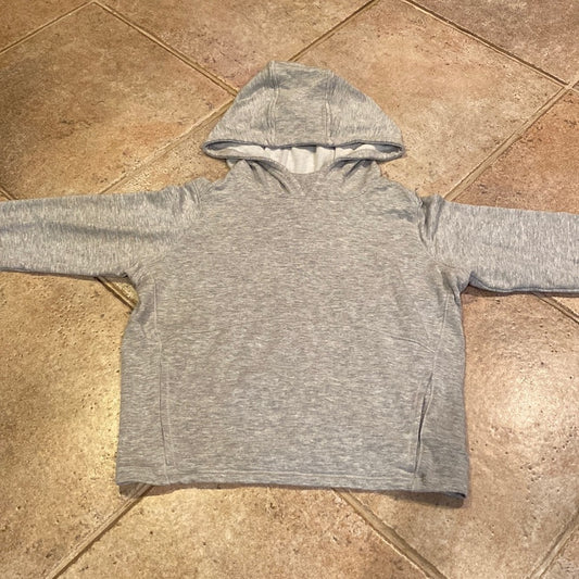 Athleta Girls Gray Hoodie With Thumbholes Size Large