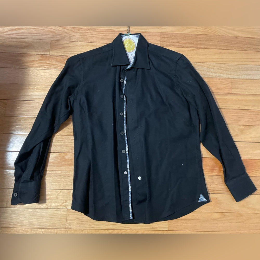 Robert Graham Black Button Down Top Size Medium