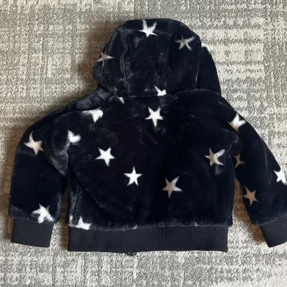 Girls Appaman Luna Fleece Star Hooded Jacket Size 4T