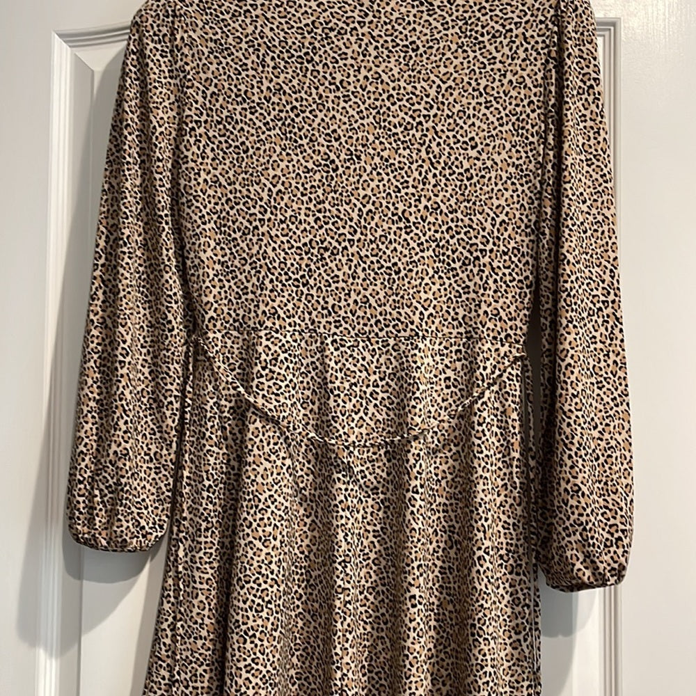 Banana Republic Women’s Leopard Dress Size Small Petite