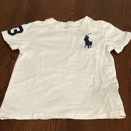 Polo Ralph Lauren Boys White Short Sleeve T-Shirt Size 5