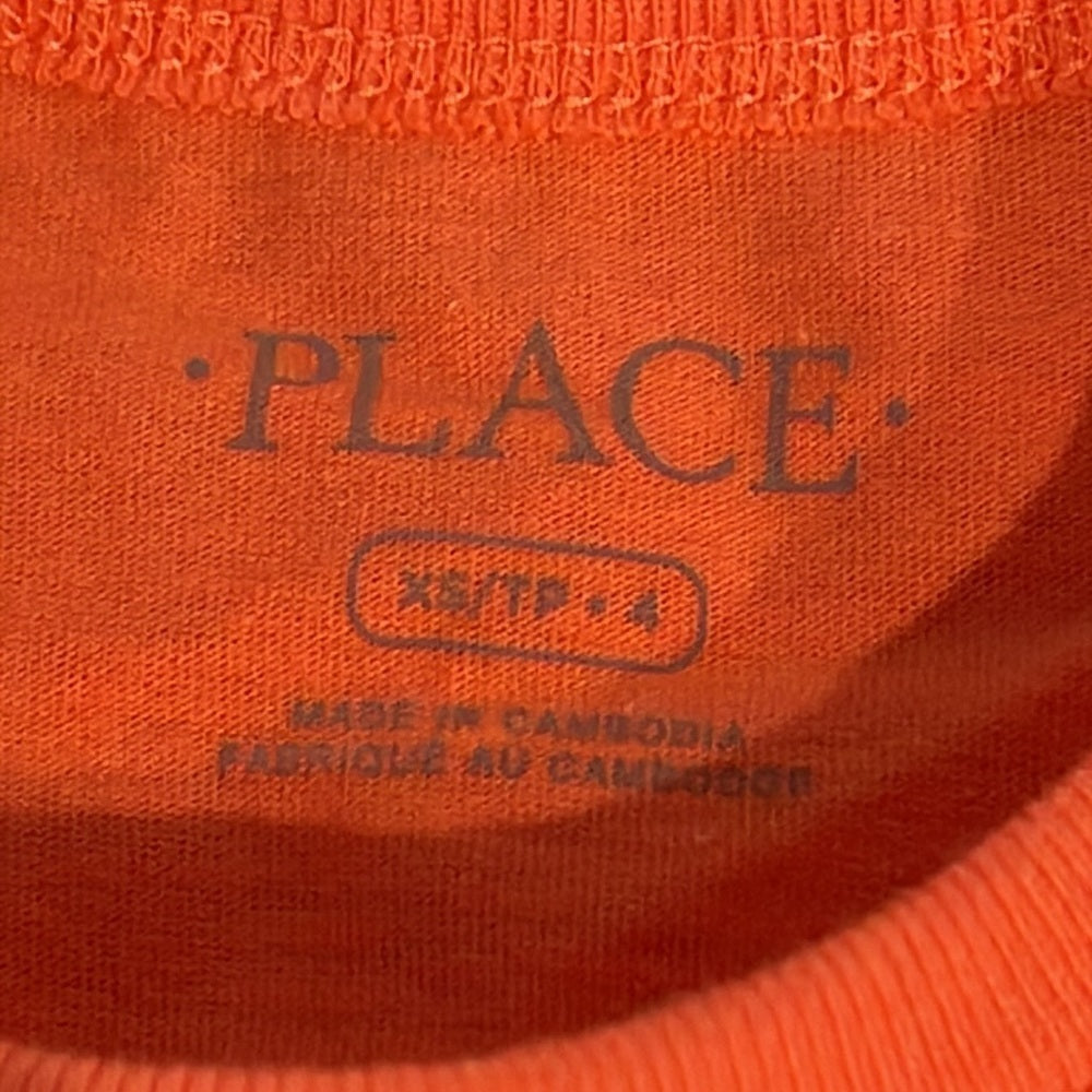 NWT Children’s Place Boys Orange Long Sleeve T-Shirt Size XS/4