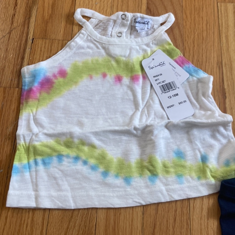 Kids Splendid outfit. Tye dye. Size 12-18 mos