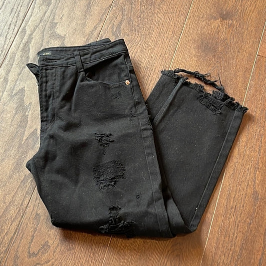 Brooklyn Karma Black Jeans with Rips Size Medium (8/10)