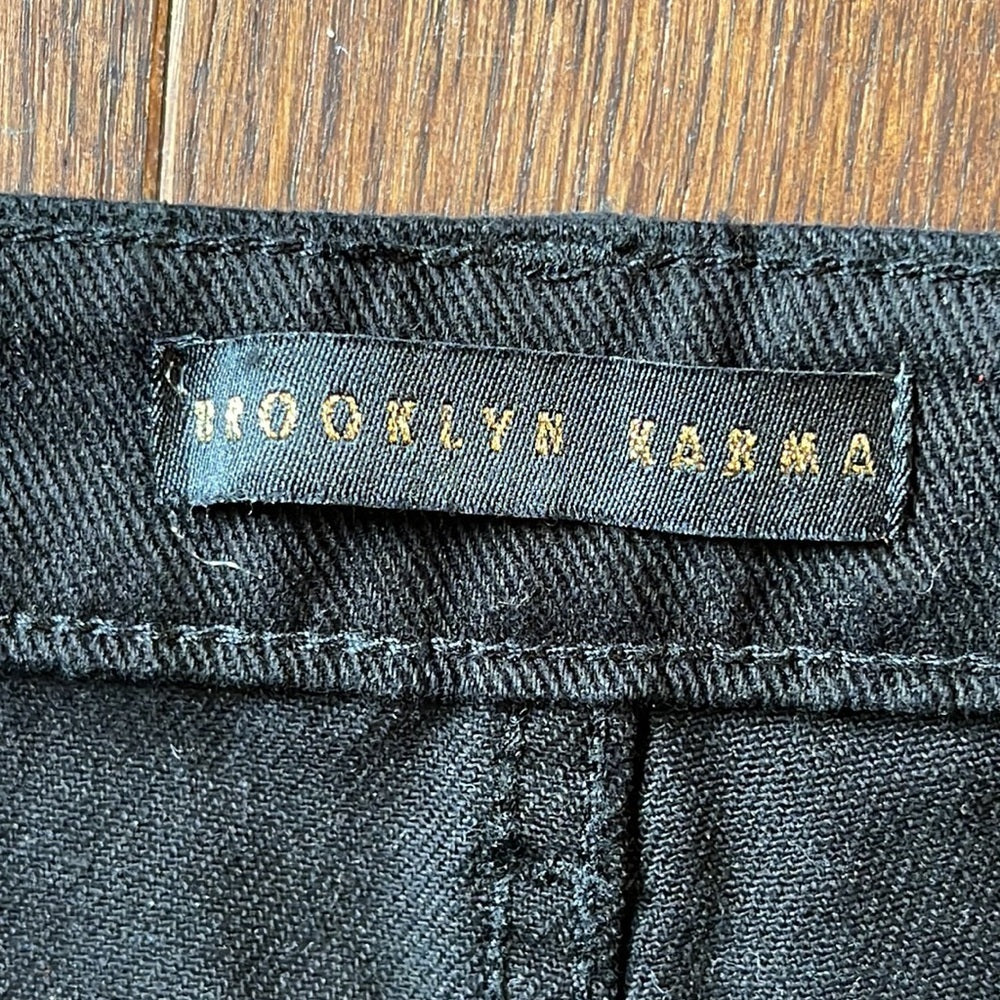 Brooklyn Karma Black Jeans with Rips Size Medium (8/10)