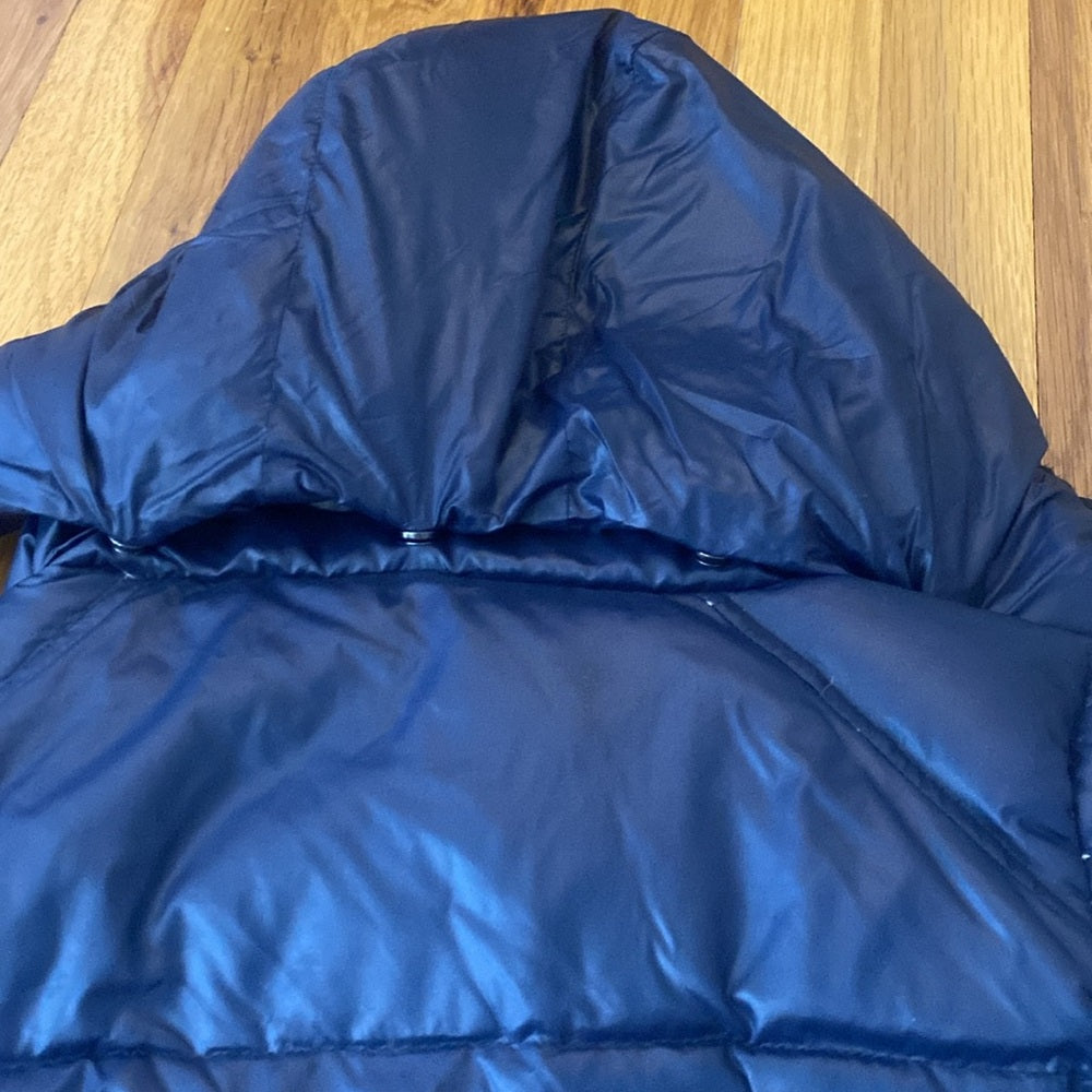 SAM Girls Blue Hooded Puffer Jacket Size 4