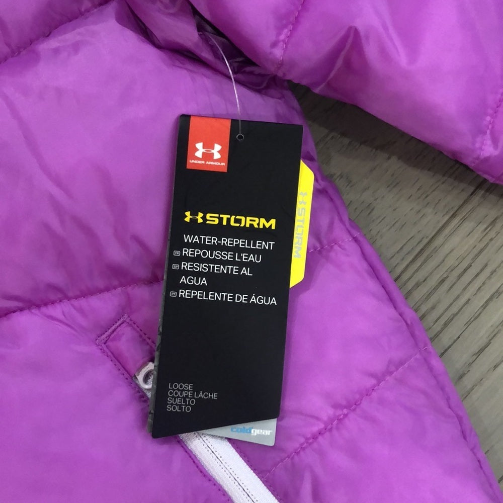 NWT Under Armour Storm Pink/Purple Jacket Size M