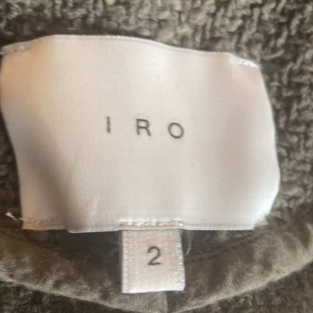 Women’s IRO jacket. Army green. Size 2