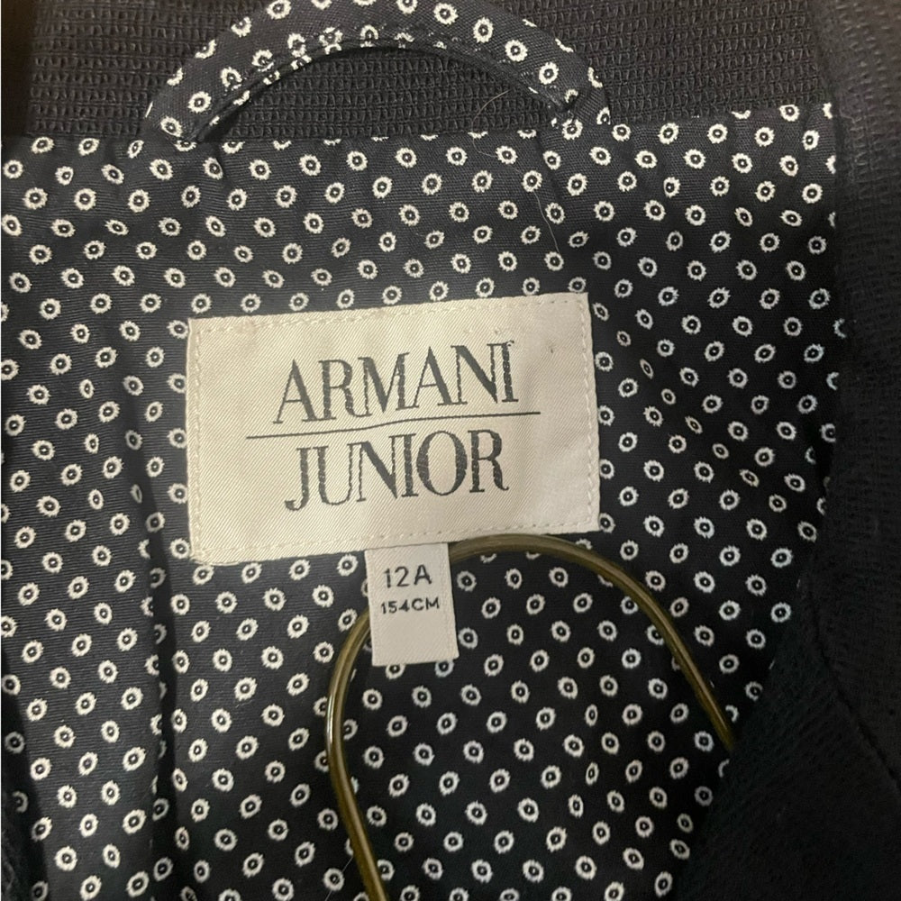 Armani Junior Black Blazer Size 12A