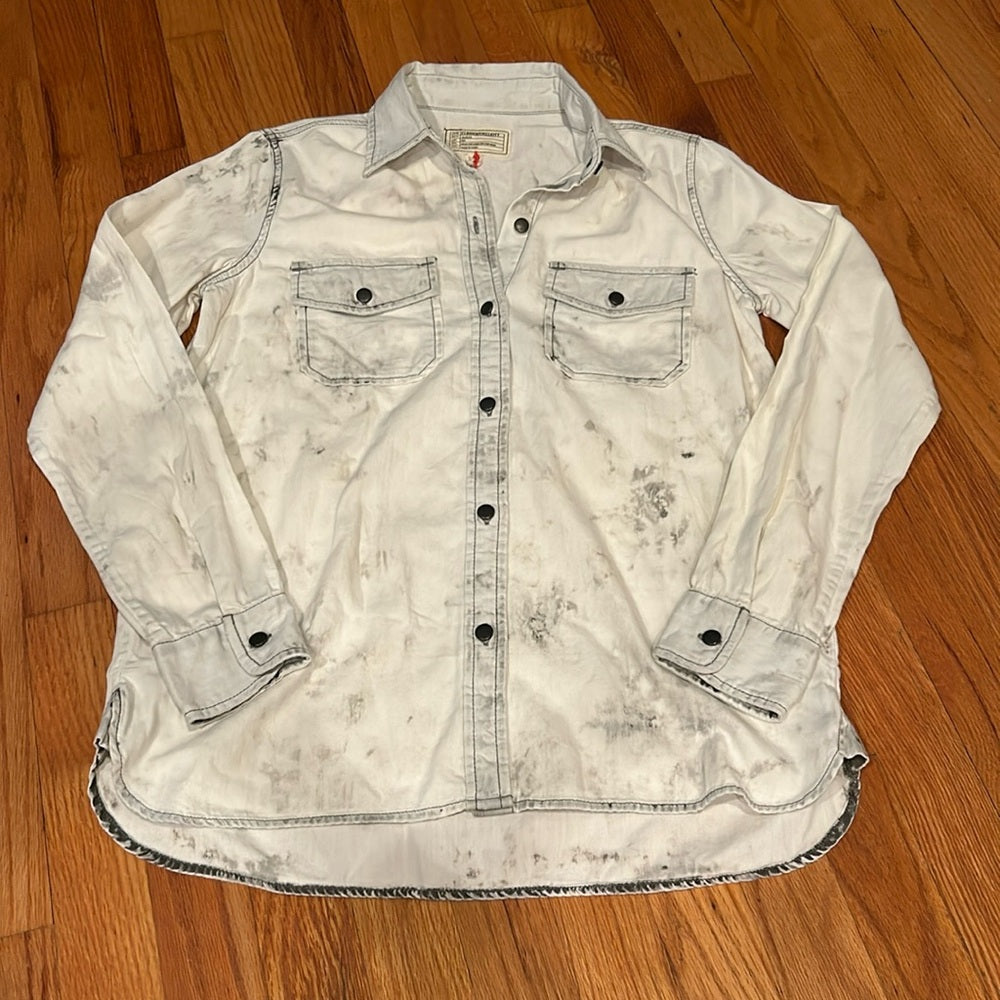 NWT Current/Elliot Women’s Distressed White Top Size 1