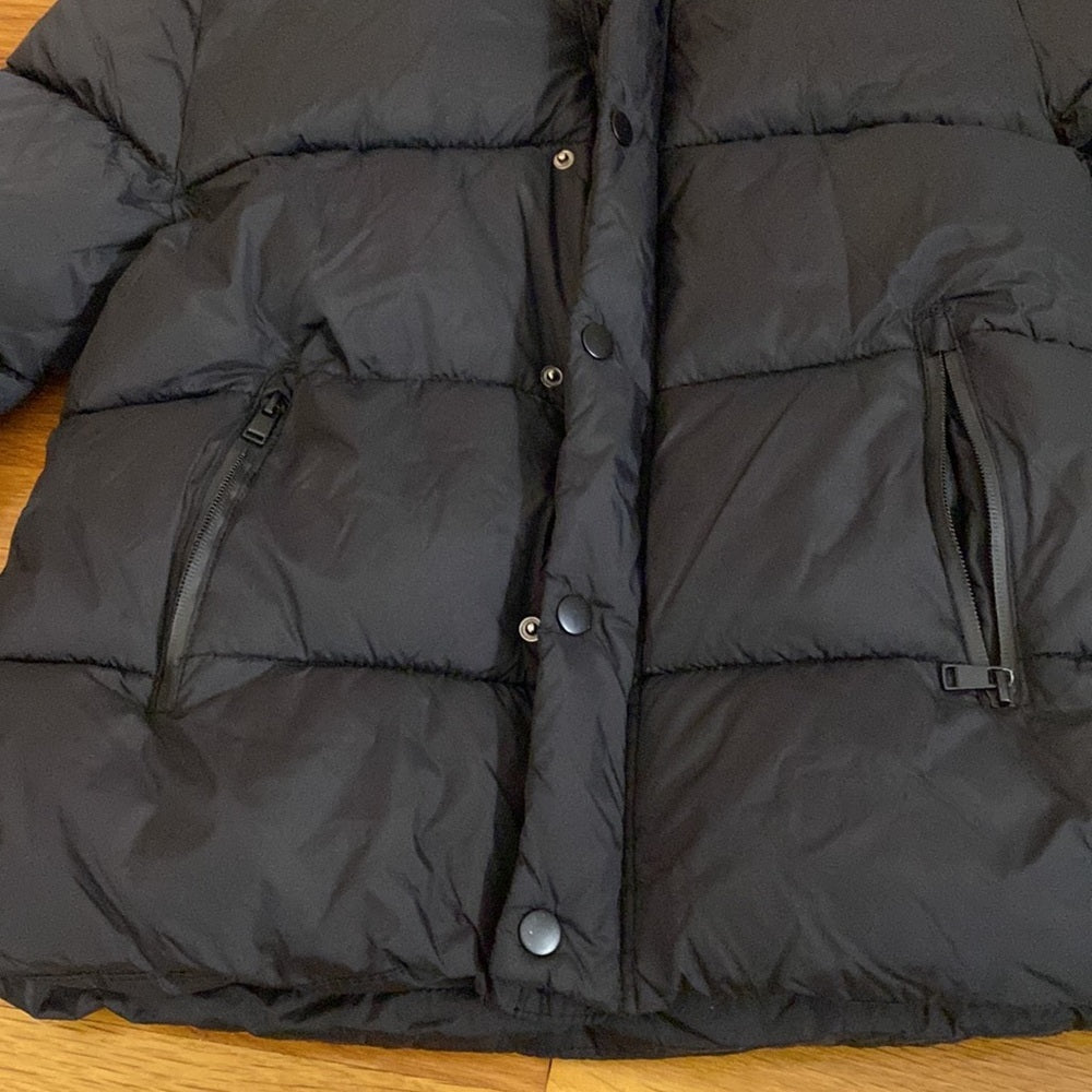 Zara Kids Black Puffer Jacket Size 10