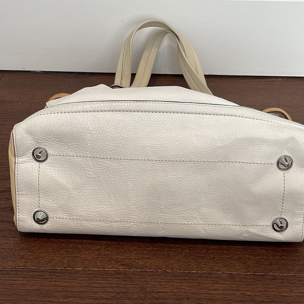 Reed Krakoff White and Beige Shoulder Bag