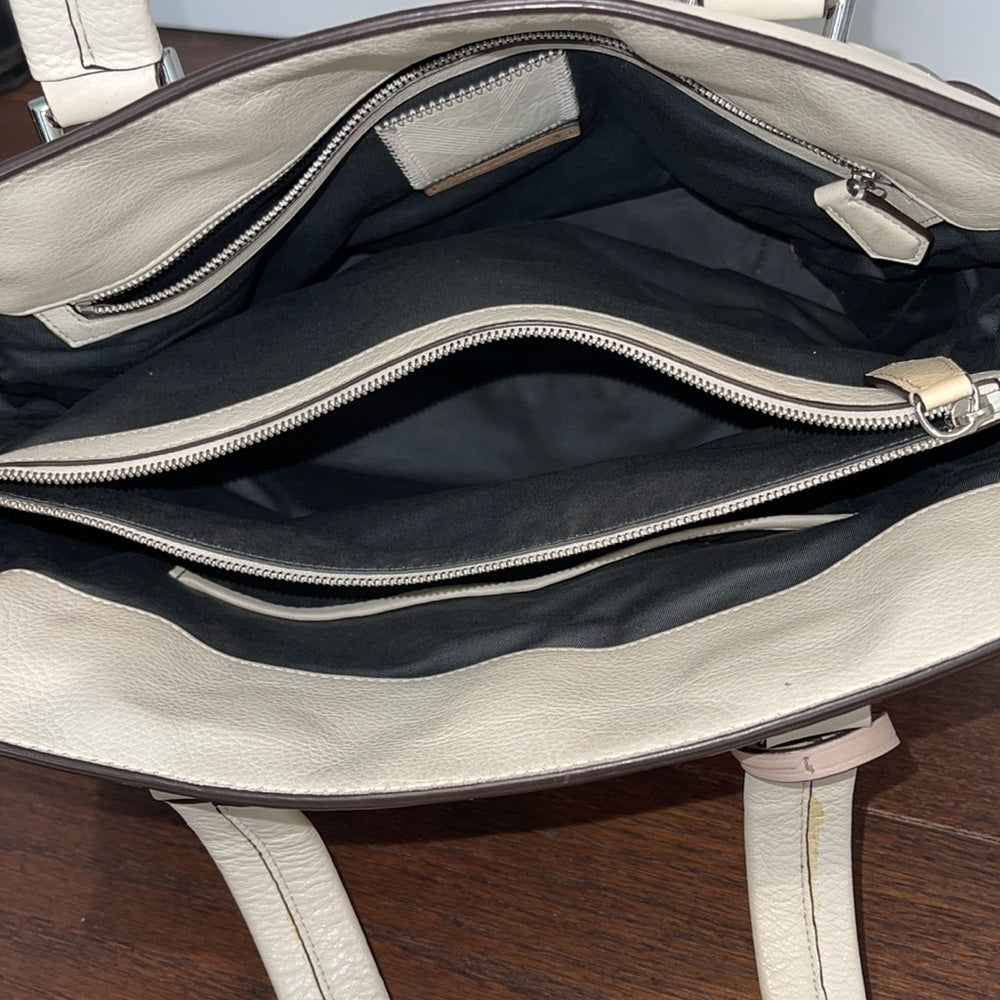 Reed Krakoff White and Beige Shoulder Bag