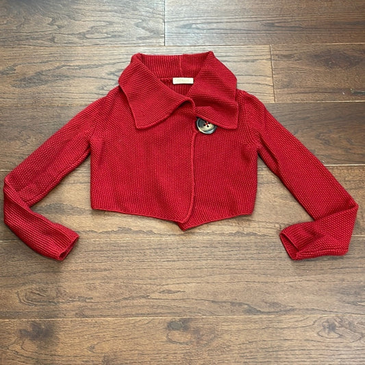 Intrend Red Women’s Cropped Sweater Size Small