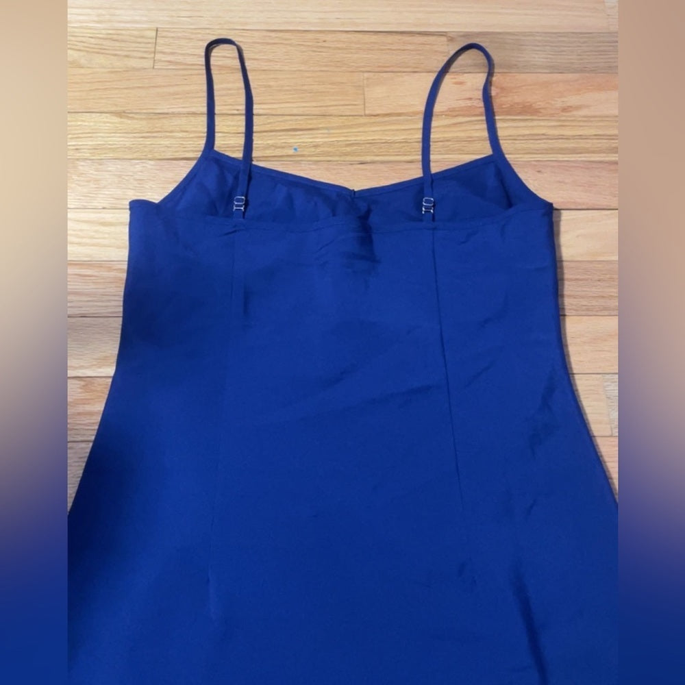 Marccain Royal Blue Sleeveless Dress Size Large