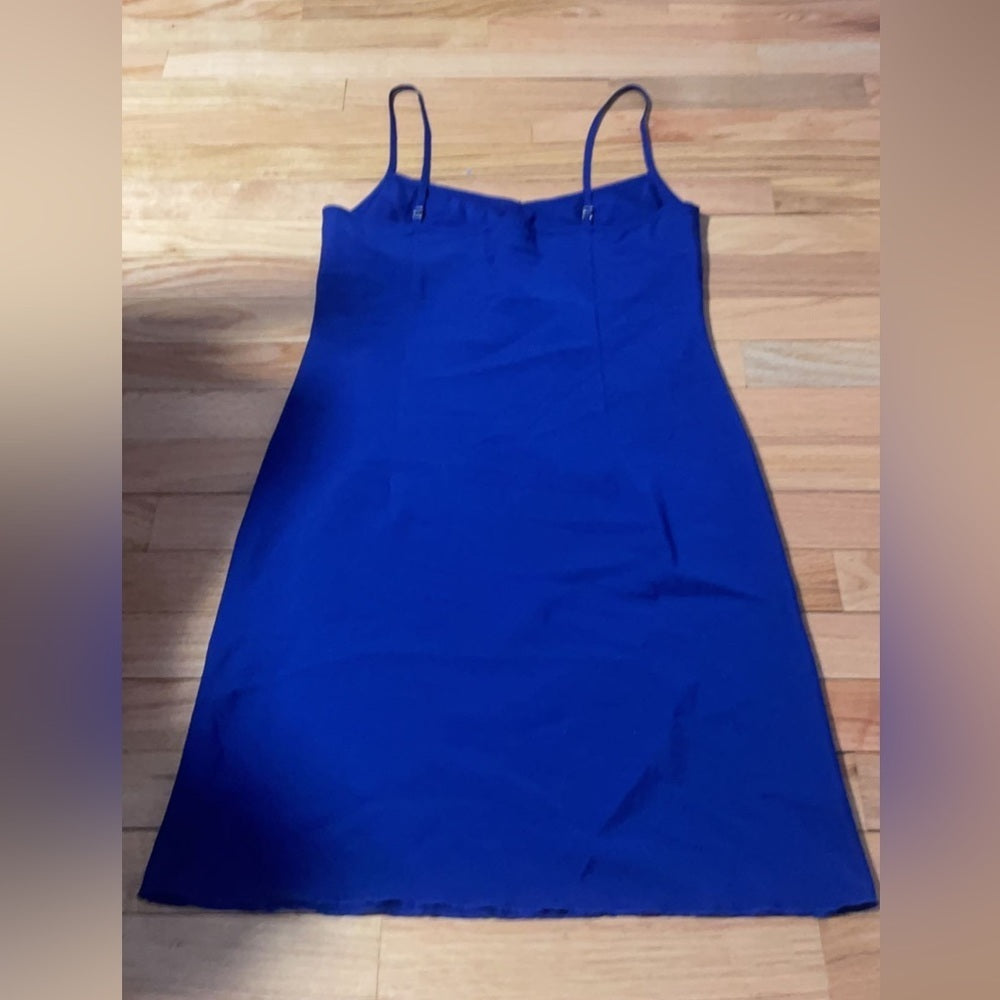 Marccain Royal Blue Sleeveless Dress Size Large