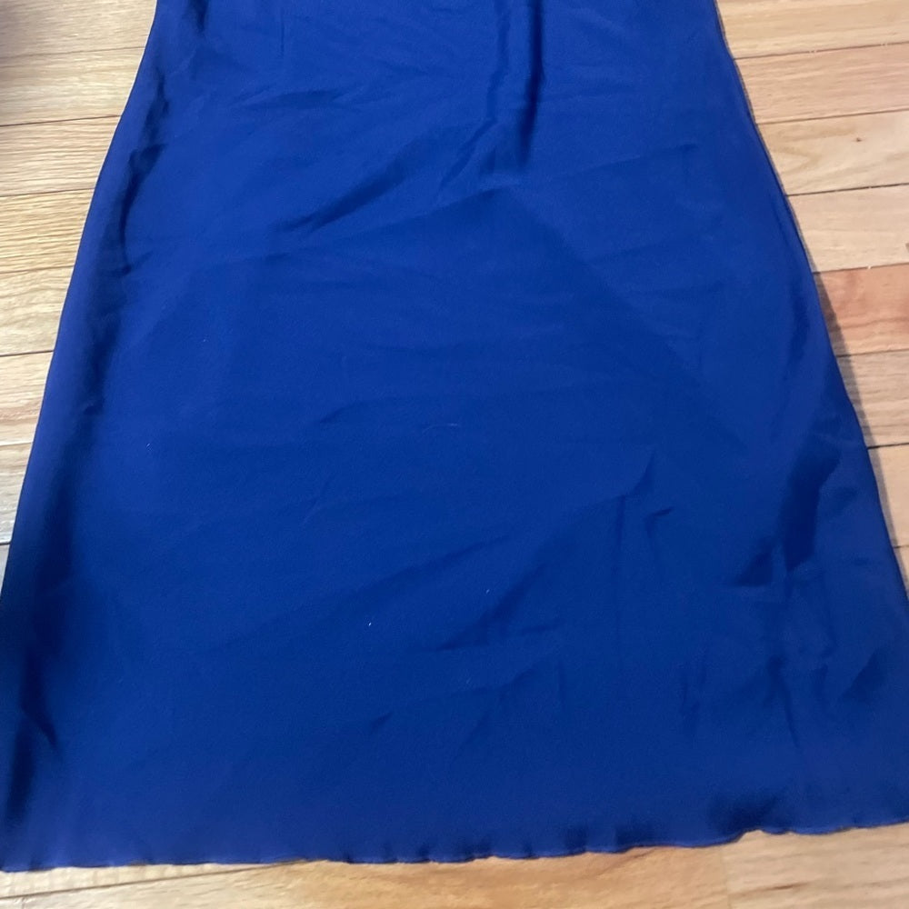 Marccain Royal Blue Sleeveless Dress Size Large