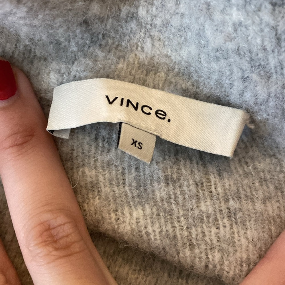 Vince Women’s Gray Fleece Cardigan Size XS