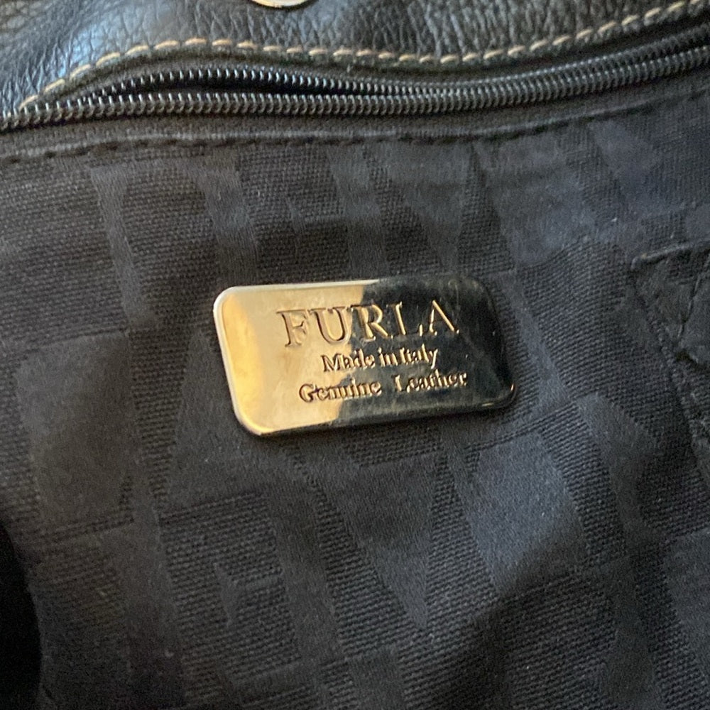 Furla Women’s Black Leather Tote Bag OS