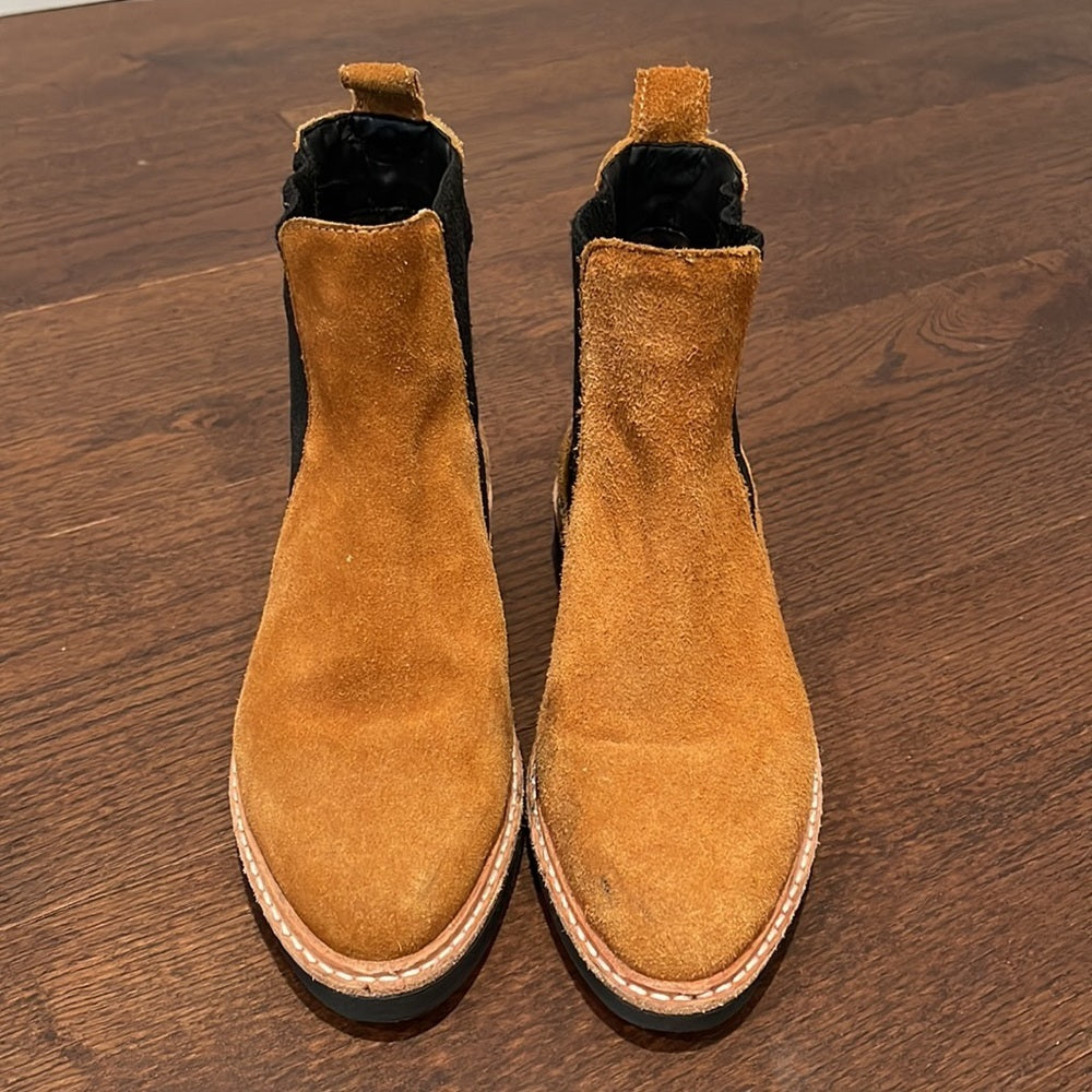 MADE Tan/Brown Pull On Boots Size 7.5