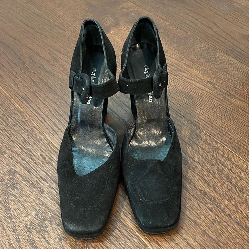 Stephane Kelian Women’s Black Suede Wedges Size 6