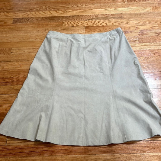 NWT Tan Linda Allard Ellen Tracy Skirt Size 20