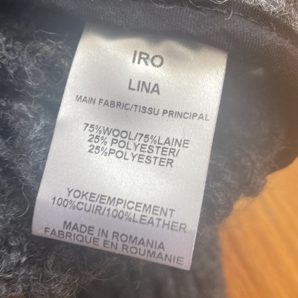 Women’s IRO jacket. Grey/black. Size 38