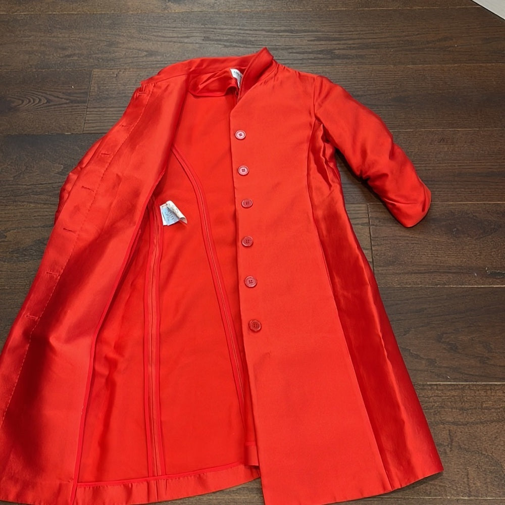 Armani Collection Women’s Red Long Jacket Size 40