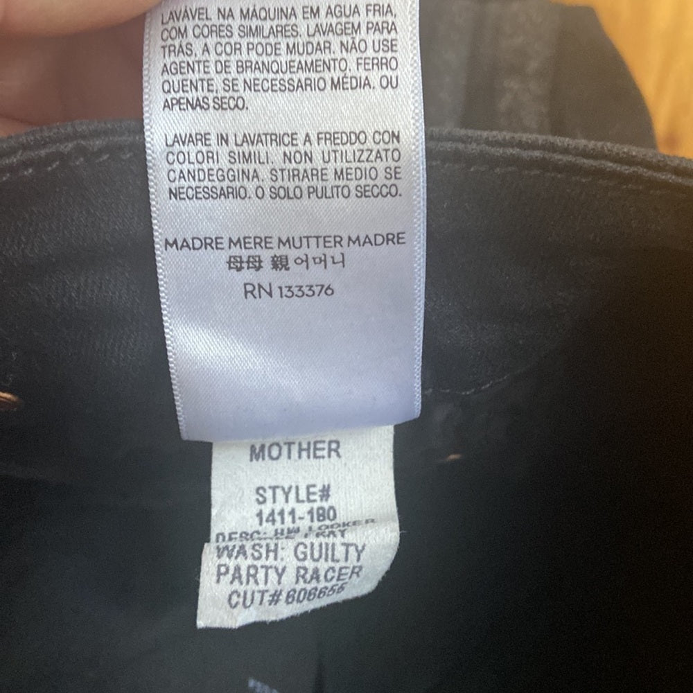 WOMEN’S Mother jeans. Black. Size 25