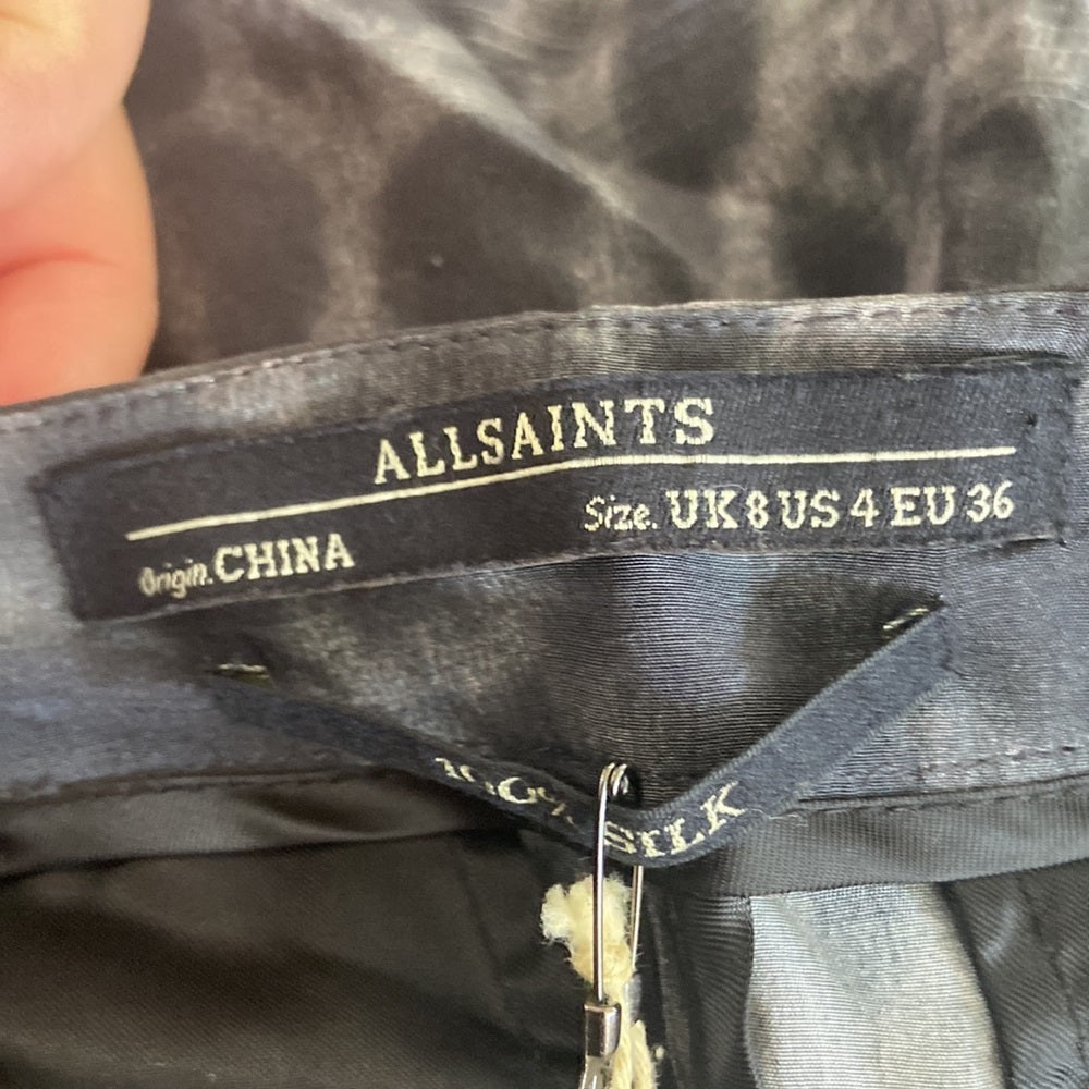 Women’s All Saints shirts. Black/grey. Size 4