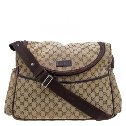 Gucci Beige/Brown GG Canvas Diaper Bag