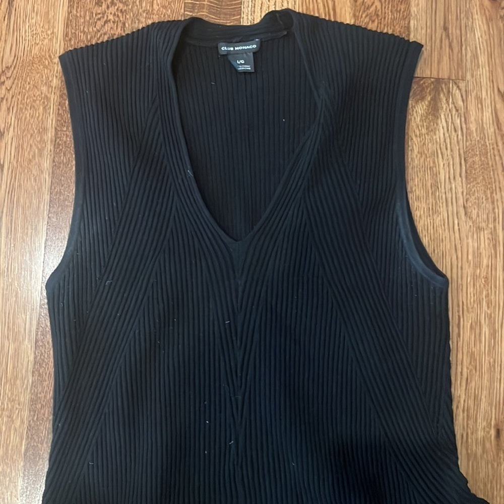 Club Monaco Woman’s Black Sleeveless Dress Size L/G