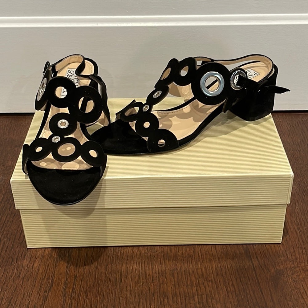 Pancaldi for Diane B. black Suede Sandals Size 39/9